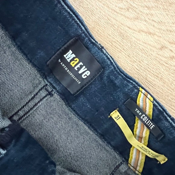 Maeve Colette Cropped Wide Leg Jeans by Anthropologie 31 - Picture 3 of 6